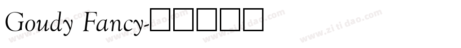Goudy Fancy字体转换